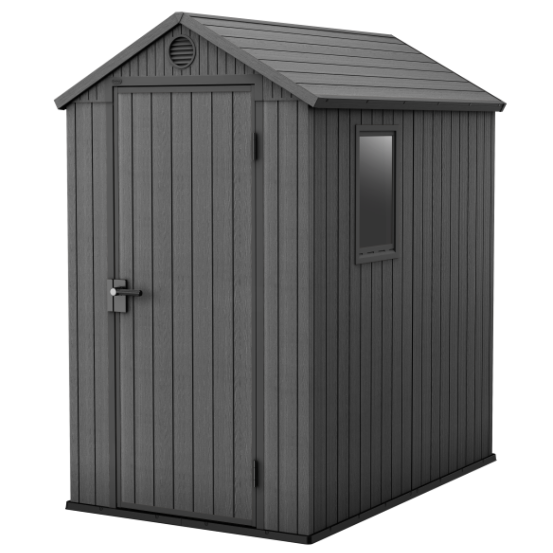 4x6ft Garden Shed – Outdoor Storage Grey