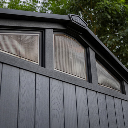 10x15ft Garden Shed – Large Outdoor Storage Grey