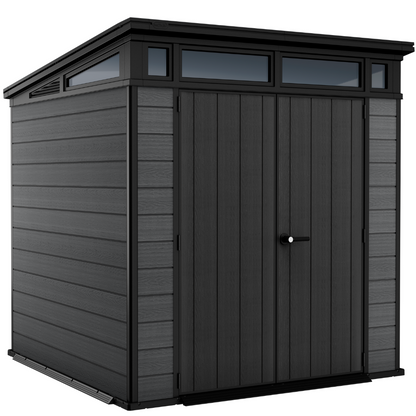 7x7ft (2.1m x 2.1m) Garden Shed – Outdoor Storage Grey