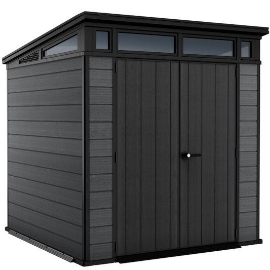 7x7ft (2.1m x 2.1m) Garden Shed – Outdoor Storage Grey