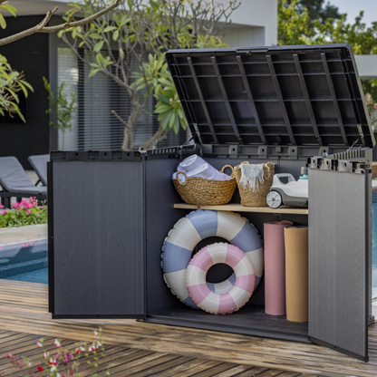 Outdoor Storage Box – Garden Storage Chest Grey