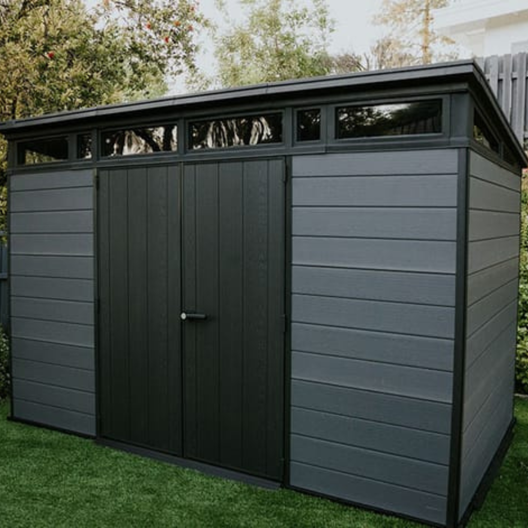 11x7ft Garden Shed – Large Outdoor Storage Grey