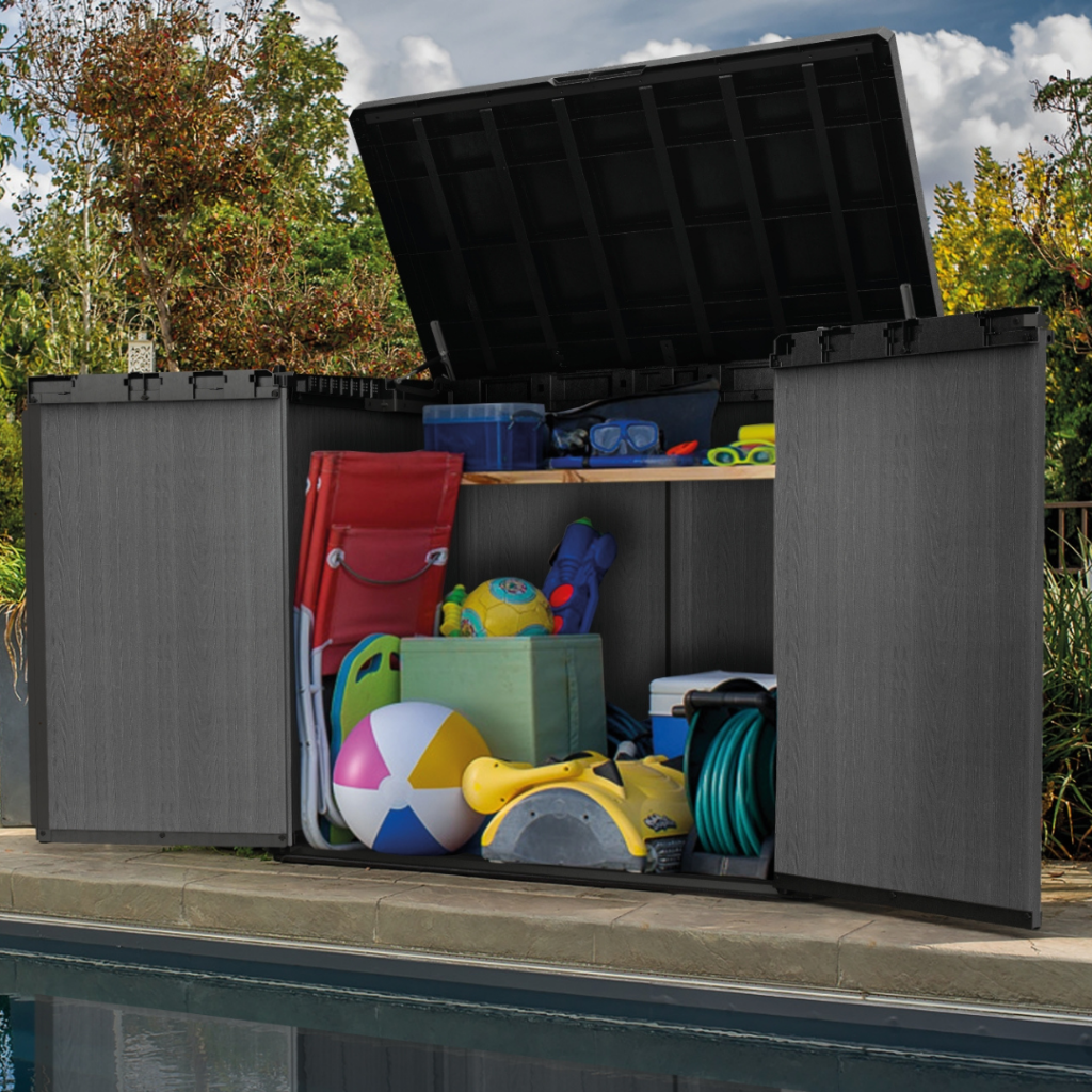 Outdoor Storage Box – Garden Storage Chest Grey