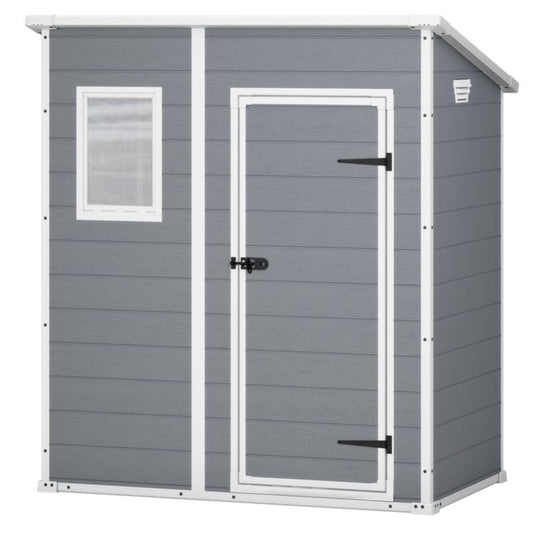 6x4ft Garden Shed – Outdoor Storage Grey
