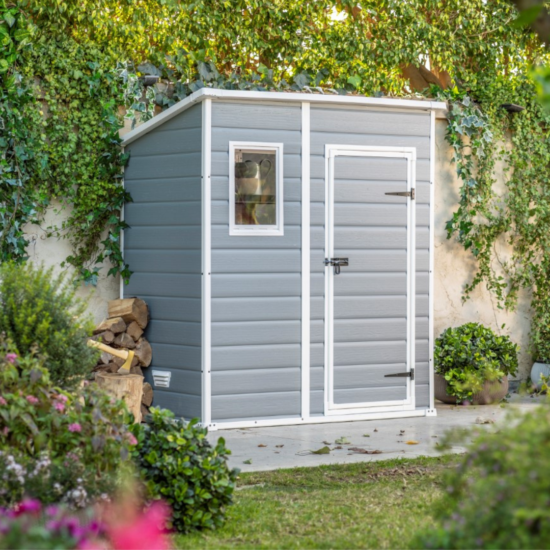 6x4ft Garden Shed – Outdoor Storage Grey