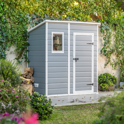 6x4ft Garden Shed – Outdoor Storage Grey