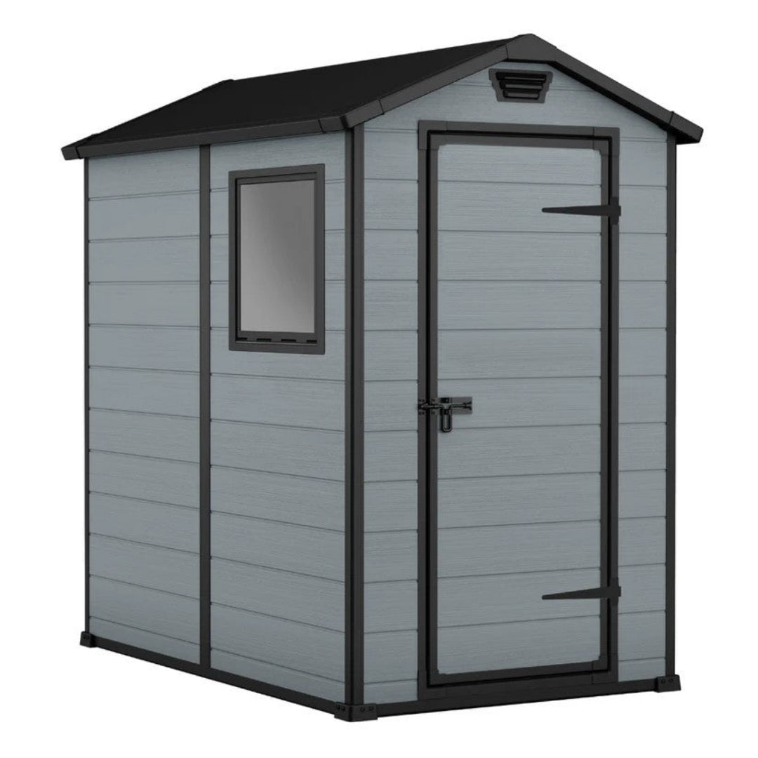 4x6ft Garden Shed – Compact Outdoor Storage Grey