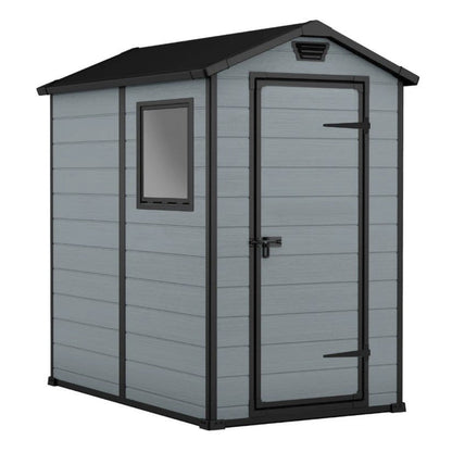 4x6ft Garden Shed – Compact Outdoor Storage Grey