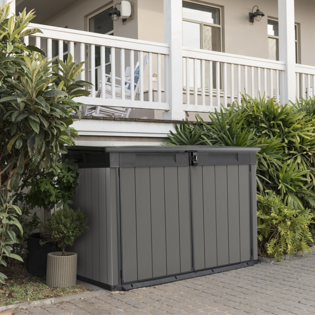 Large Outdoor Storage Box – Garden Unit Grey