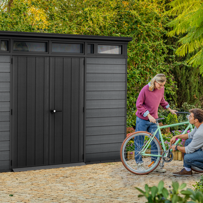 11x7ft Garden Shed – Large Outdoor Storage Grey