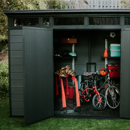 11x7ft Garden Shed – Large Outdoor Storage Grey