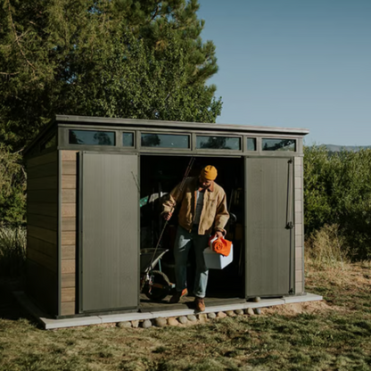 11x7ft Garden Shed – Modern Outdoor Storage Brown