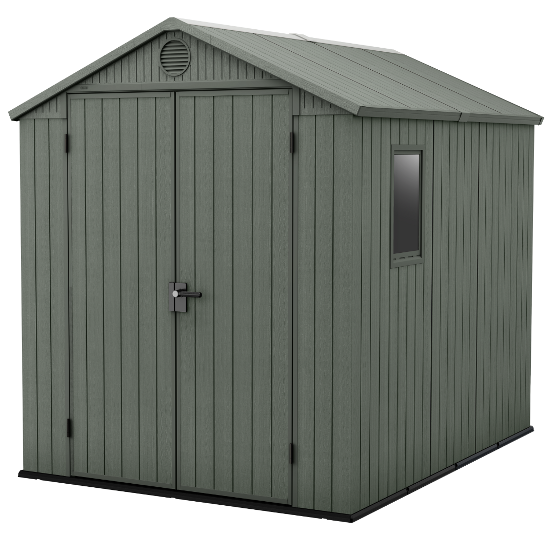 8x8ft Garden Shed – Outdoor Storage Green