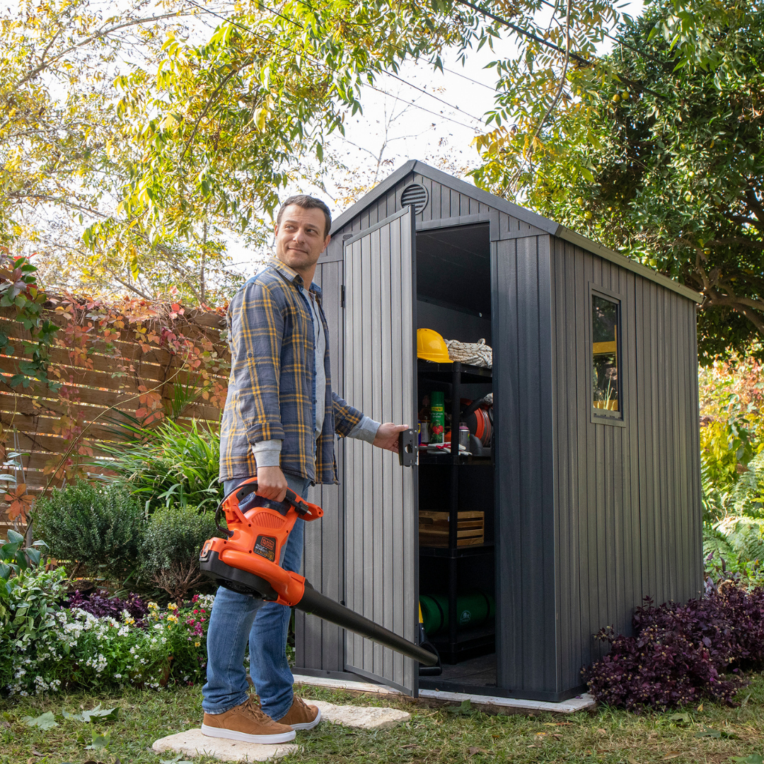 4x6ft Garden Shed – Outdoor Storage Grey