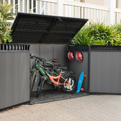 Large Outdoor Storage Box – Garden Unit Grey