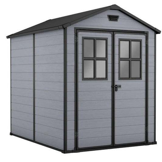 6x8ft Garden Shed – Outdoor Storage Grey