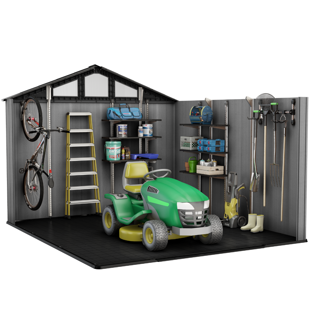 10x11.5ft (3m x 3.5m) Garden Shed – Large Outdoor Storage