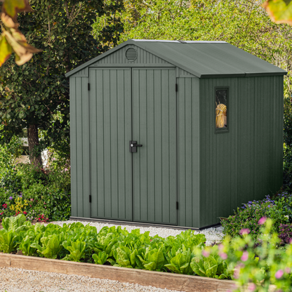 8x8ft Garden Shed – Outdoor Storage Green