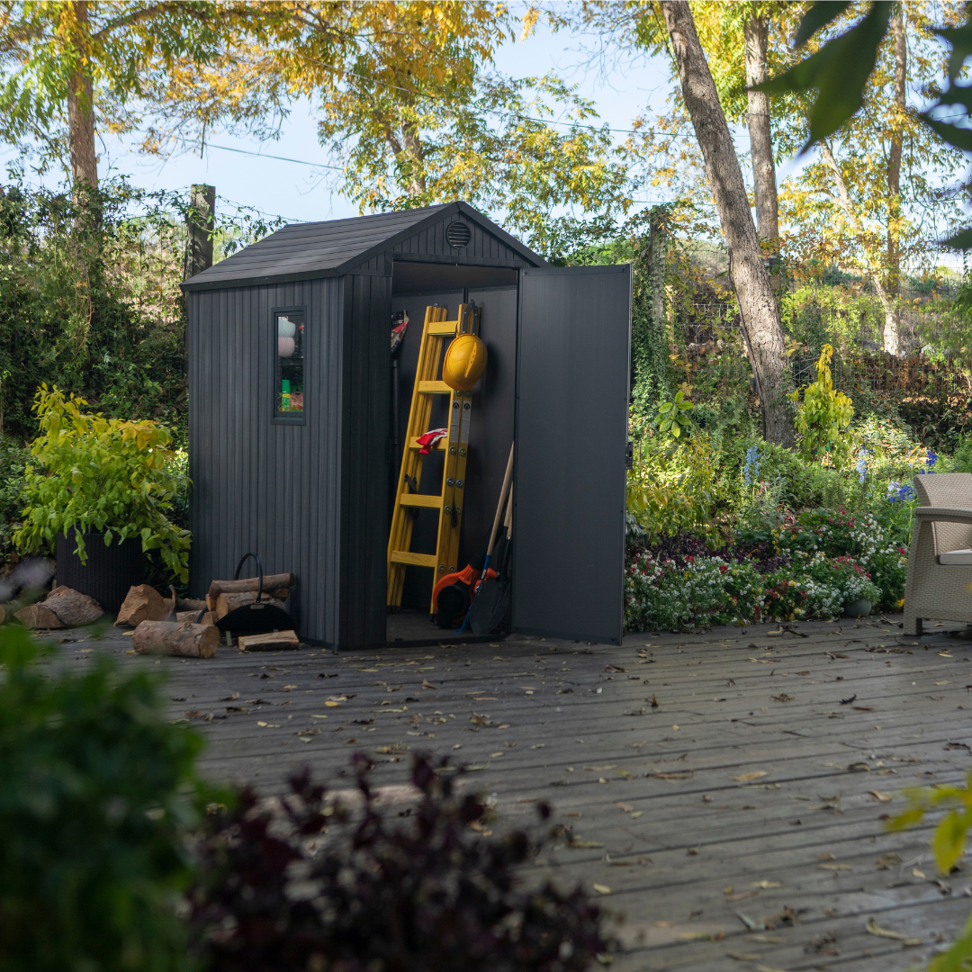 4x6ft Garden Shed – Outdoor Storage Grey