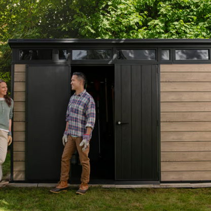 11x7ft Garden Shed – Modern Outdoor Storage Brown