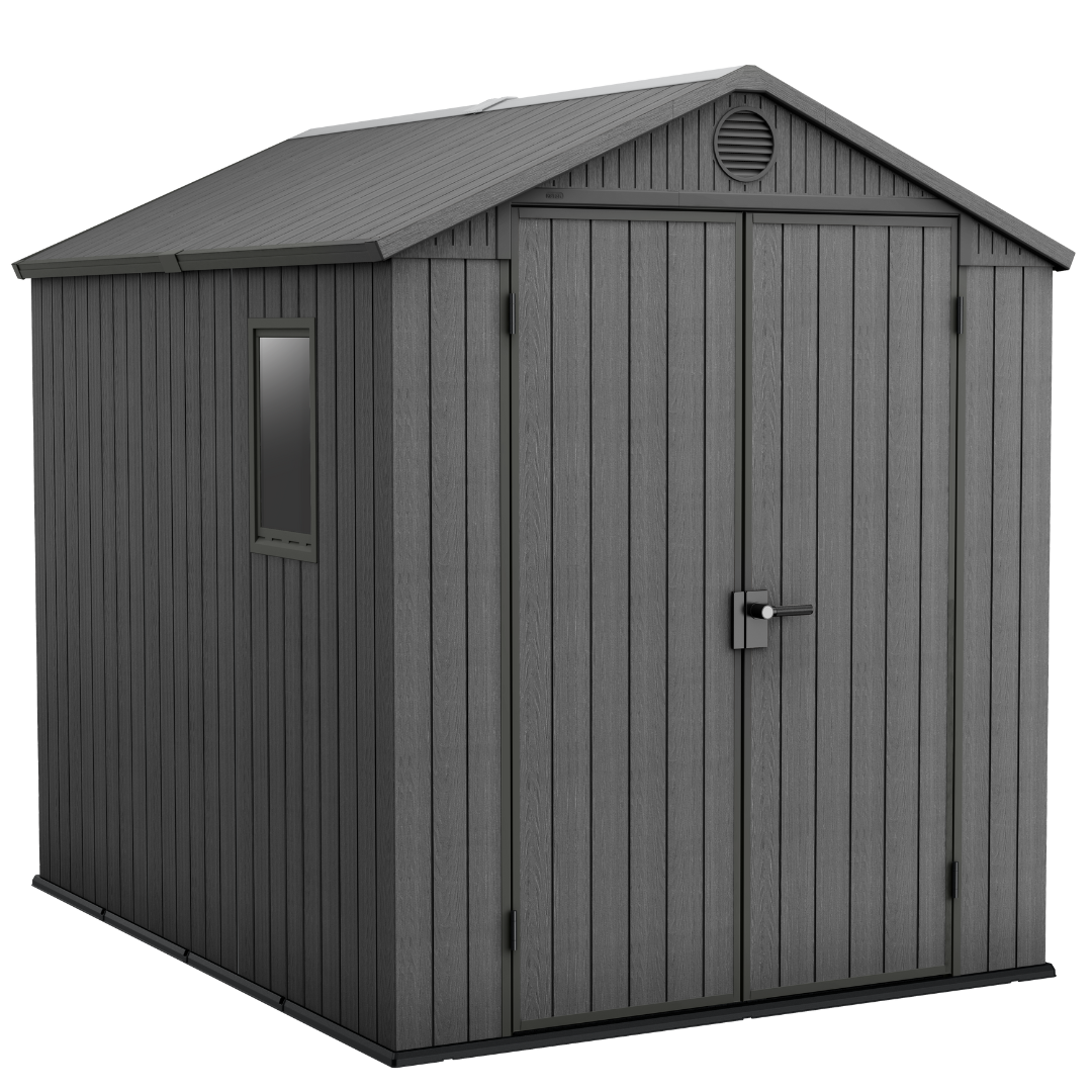 8x8ft Garden Shed – Outdoor Storage Grey