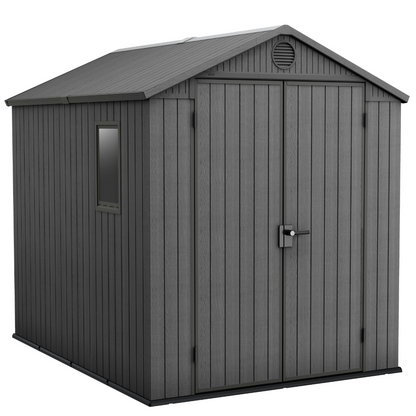 8x8ft Garden Shed – Outdoor Storage Grey