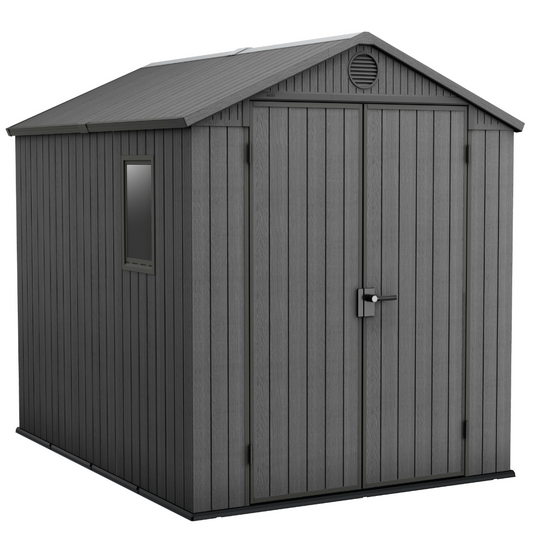 8x8ft Garden Shed – Outdoor Storage Grey