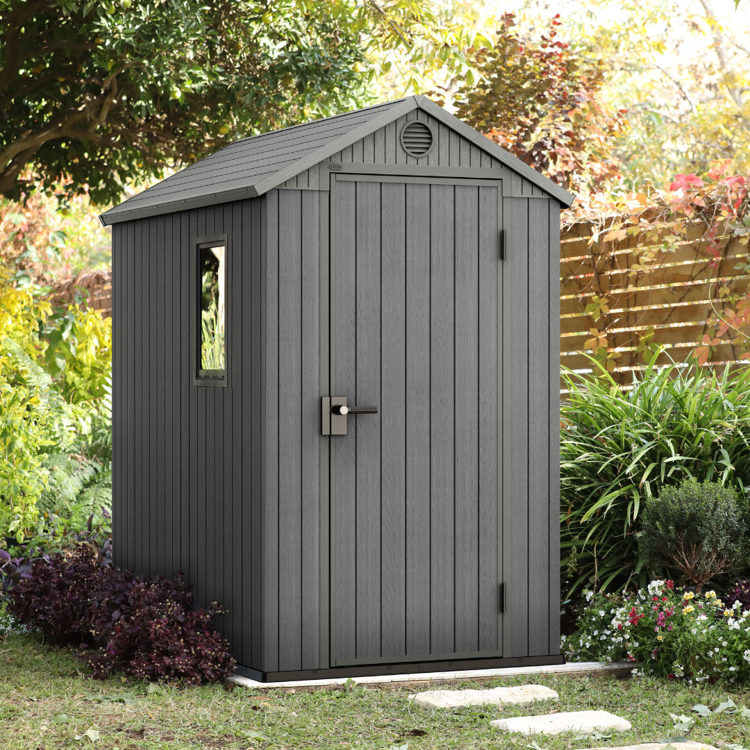 4x6ft Garden Shed – Outdoor Storage Grey