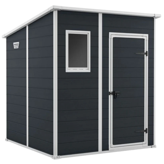 6x6ft Garden Shed – Outdoor Storage Grey