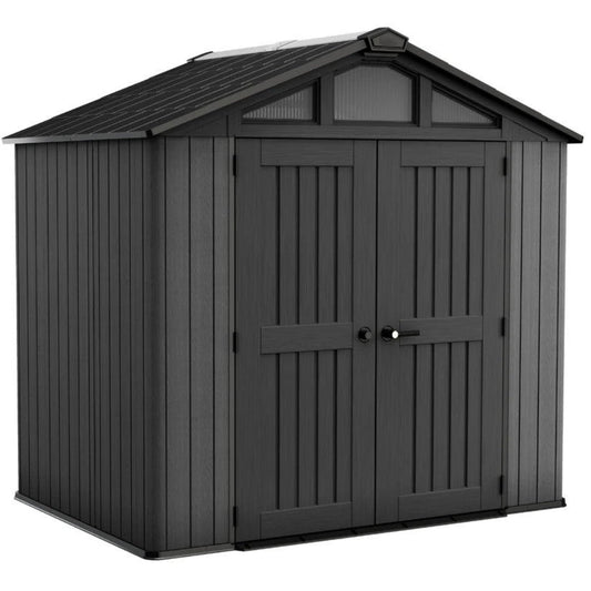 8x6ft (2.5m x 1.7m) Garden Shed – Outdoor Storage Grey