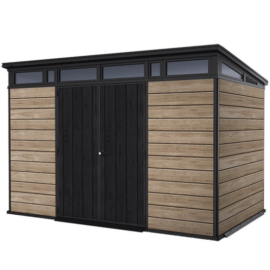 11x7ft Garden Shed – Modern Outdoor Storage Brown