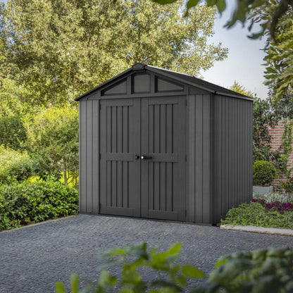 8x6ft (2.5m x 1.7m) Garden Shed – Outdoor Storage Grey