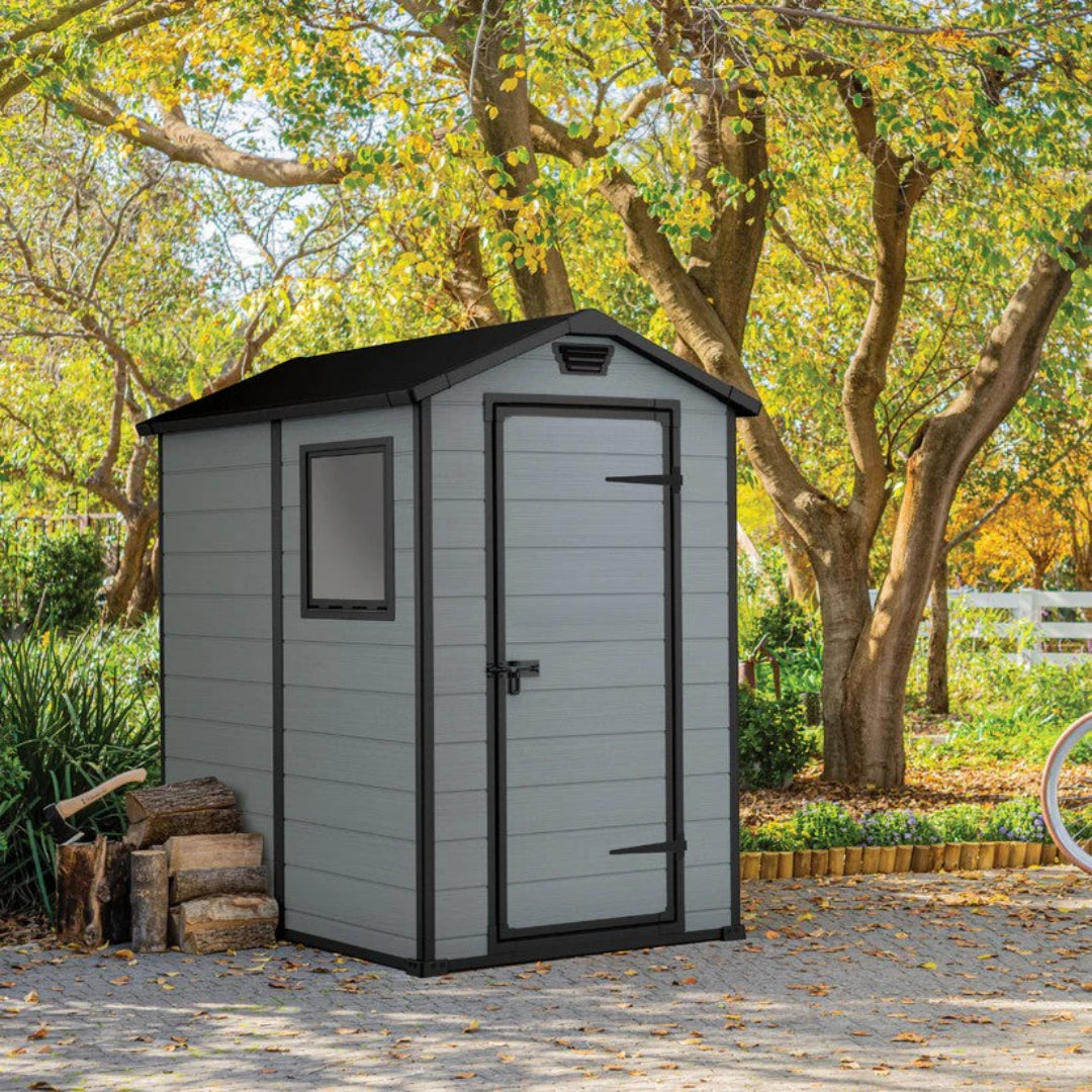 4x6ft Garden Shed – Compact Outdoor Storage Grey
